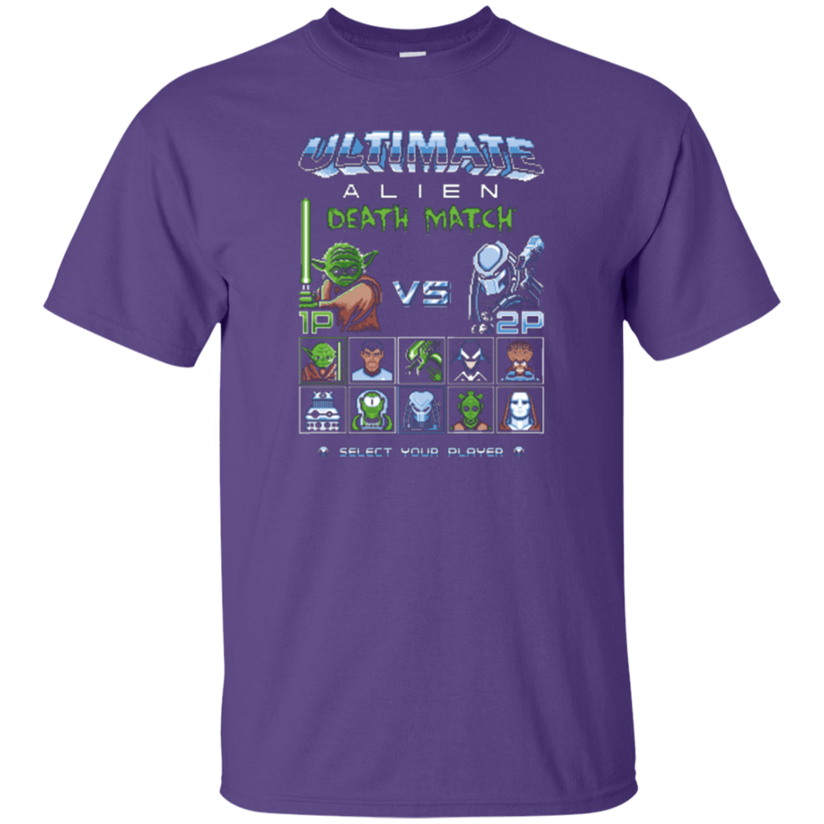T-Shirts Purple / Small Alien Death Match T-Shirt