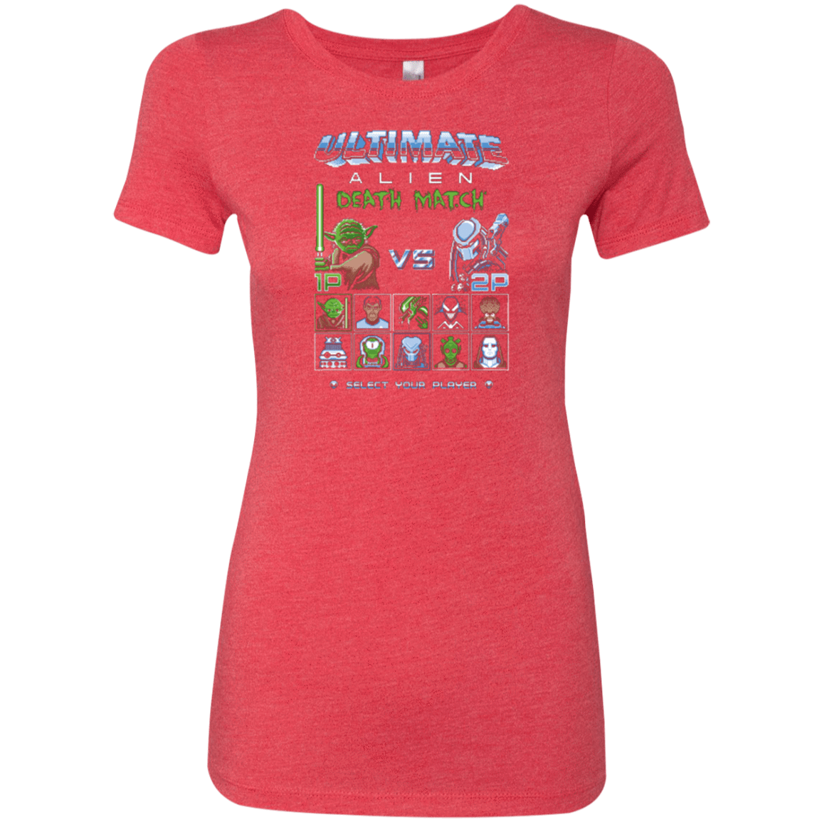 T-Shirts Vintage Red / Small Alien Death Match Women's Triblend T-Shirt