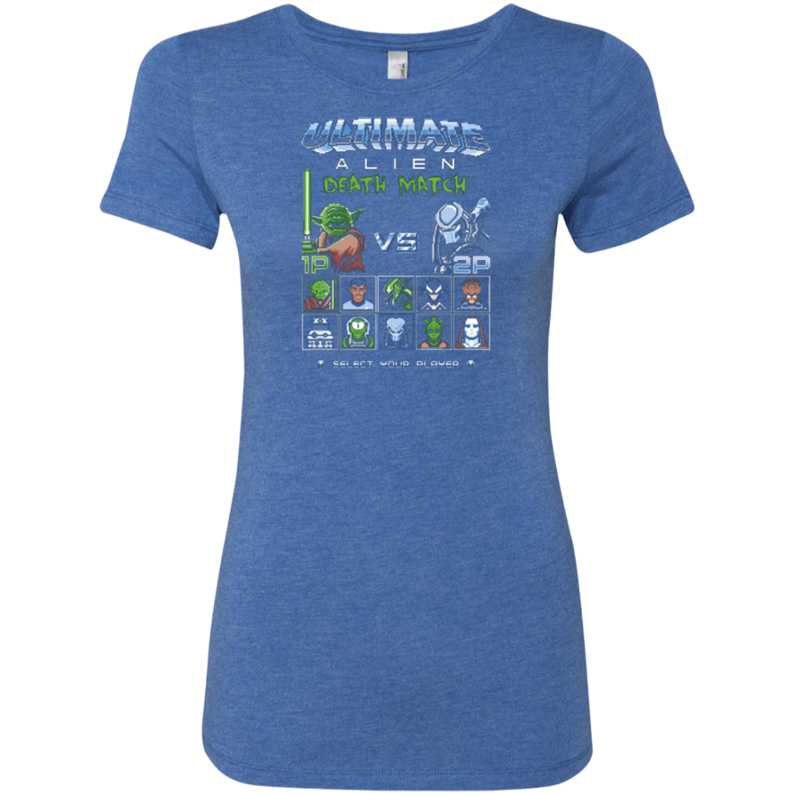 T-Shirts Vintage Royal / Small Alien Death Match Women's Triblend T-Shirt