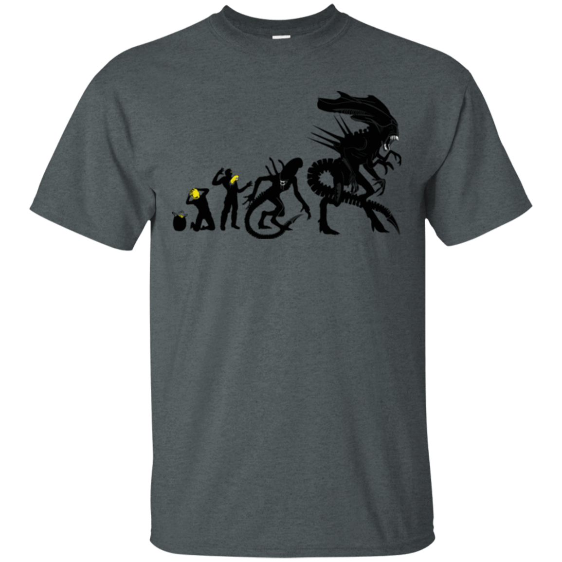 T-Shirts Dark Heather / Small Alien Evolution T-Shirt