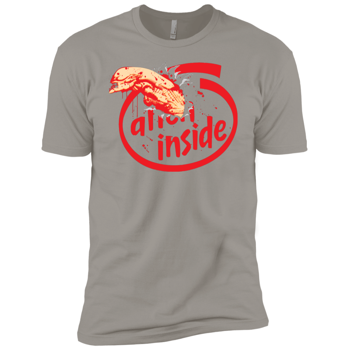 T-Shirts Light Grey / YXS Alien Inside Boys Premium T-Shirt