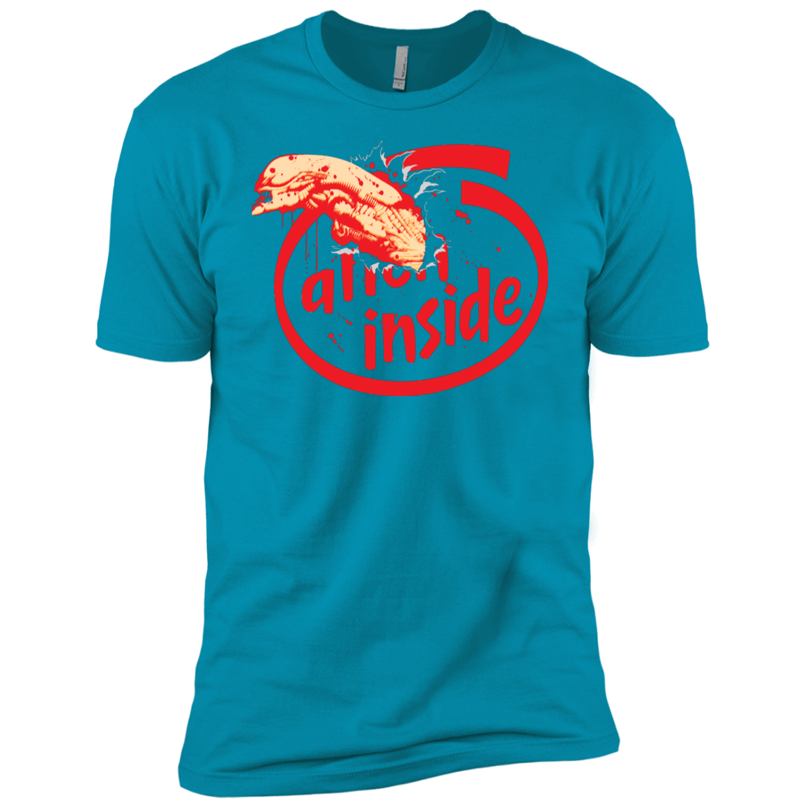 T-Shirts Turquoise / YXS Alien Inside Boys Premium T-Shirt