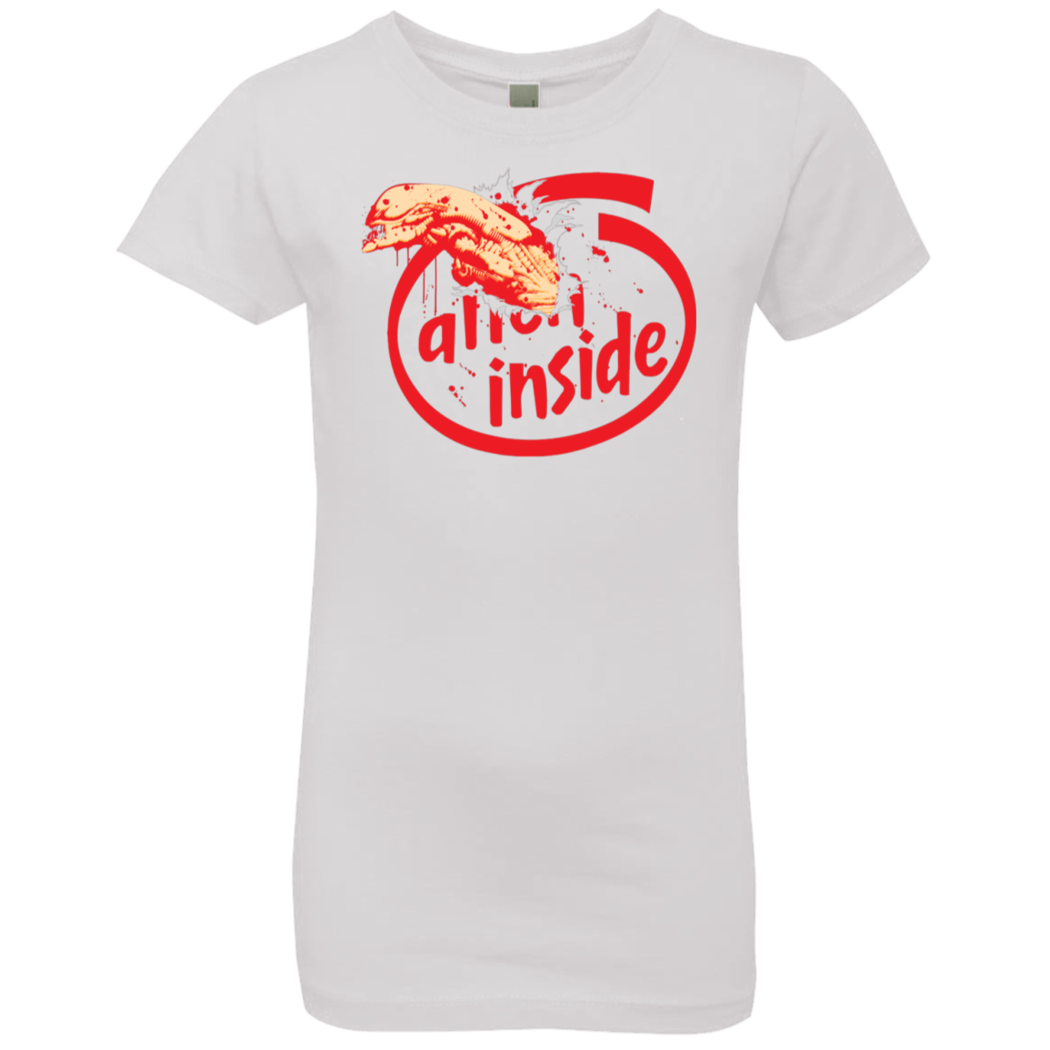 T-Shirts White / YXS Alien Inside Girls Premium T-Shirt