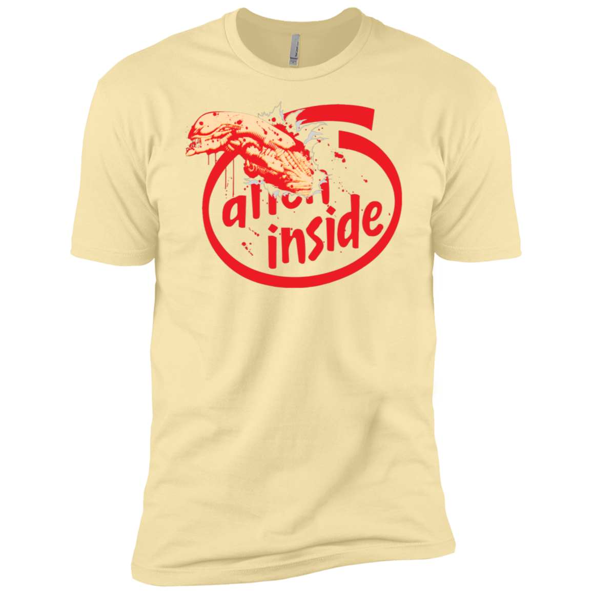 T-Shirts Banana Cream / X-Small Alien Inside Men's Premium T-Shirt