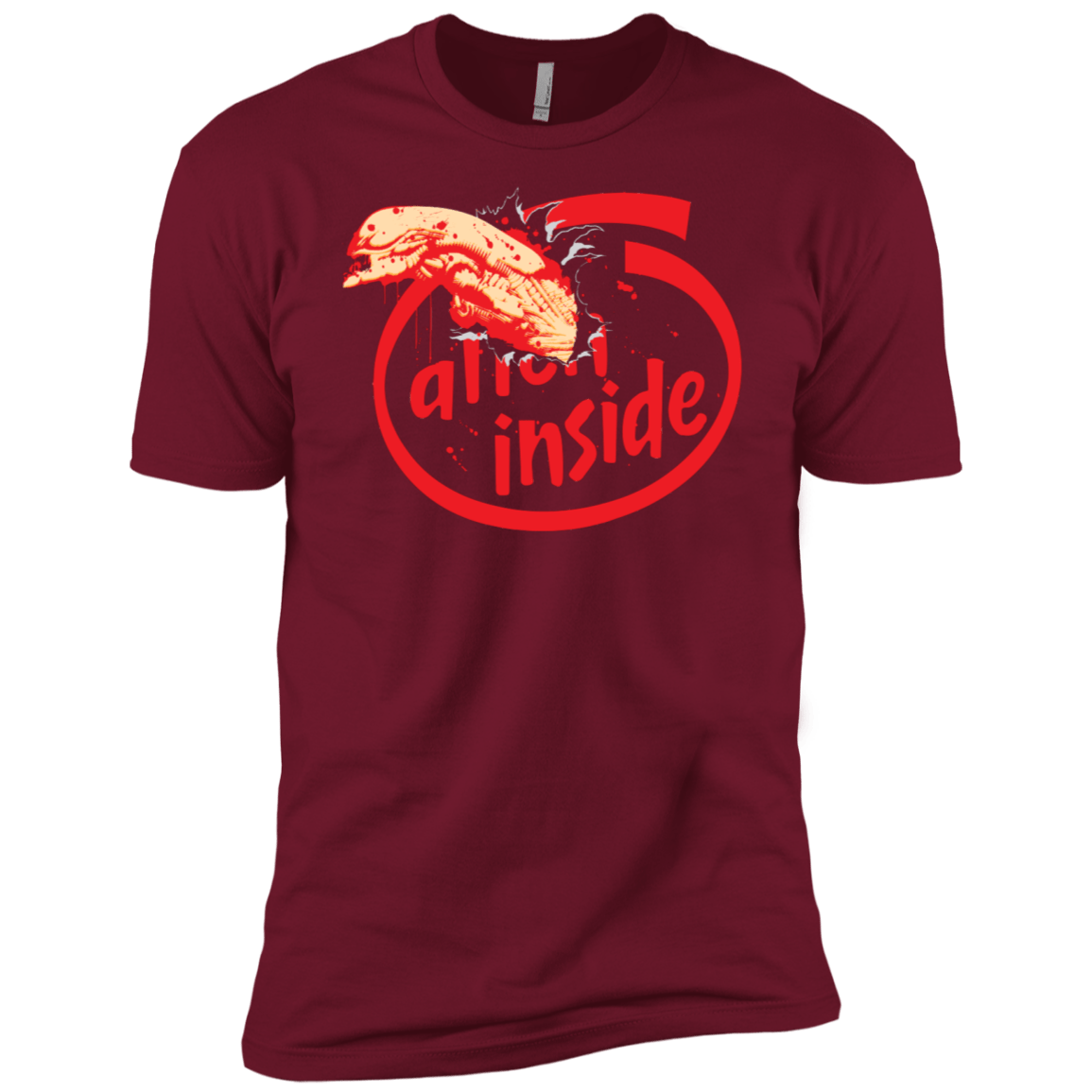 T-Shirts Cardinal / X-Small Alien Inside Men's Premium T-Shirt