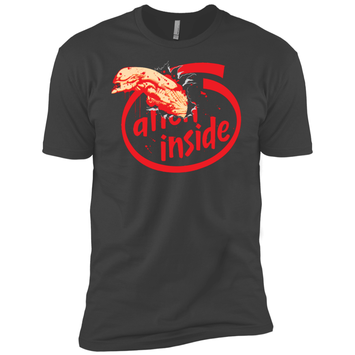 T-Shirts Heavy Metal / X-Small Alien Inside Men's Premium T-Shirt