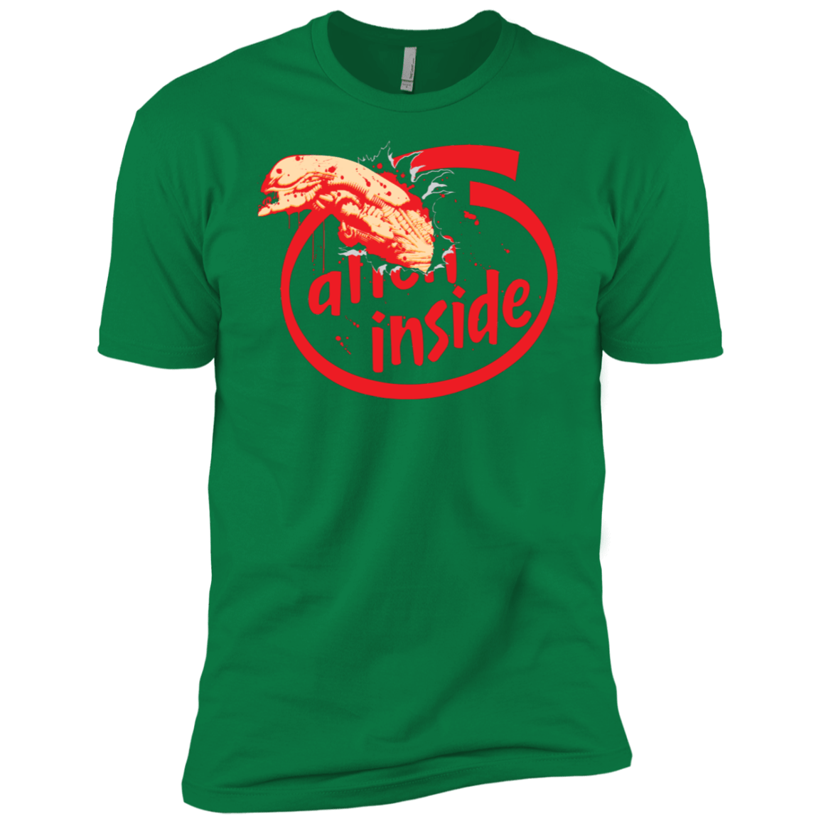 T-Shirts Kelly Green / X-Small Alien Inside Men's Premium T-Shirt