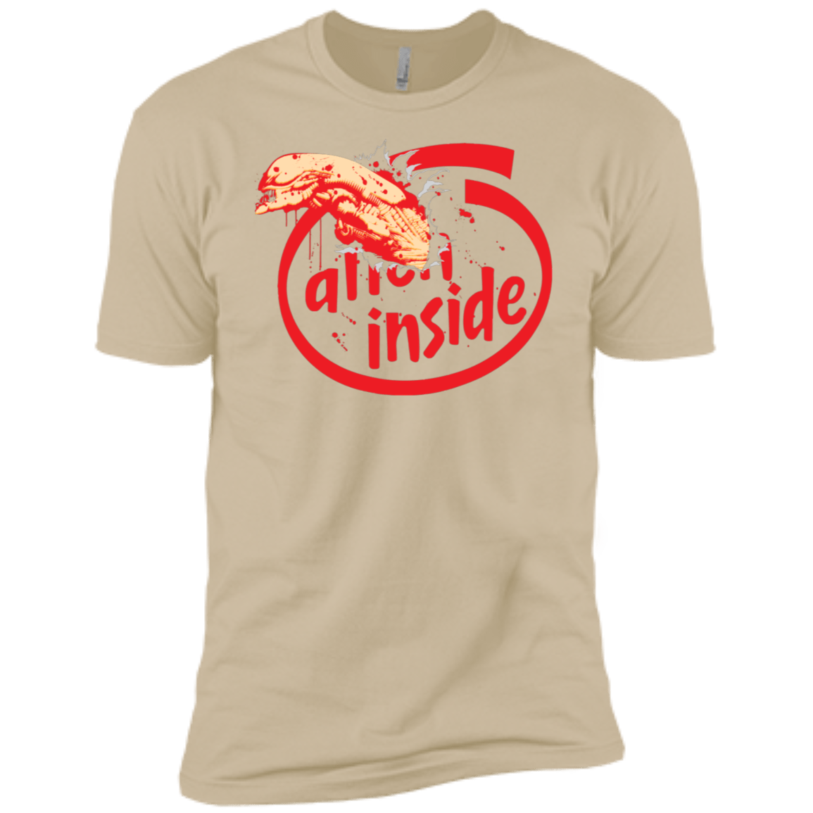 T-Shirts Sand / X-Small Alien Inside Men's Premium T-Shirt