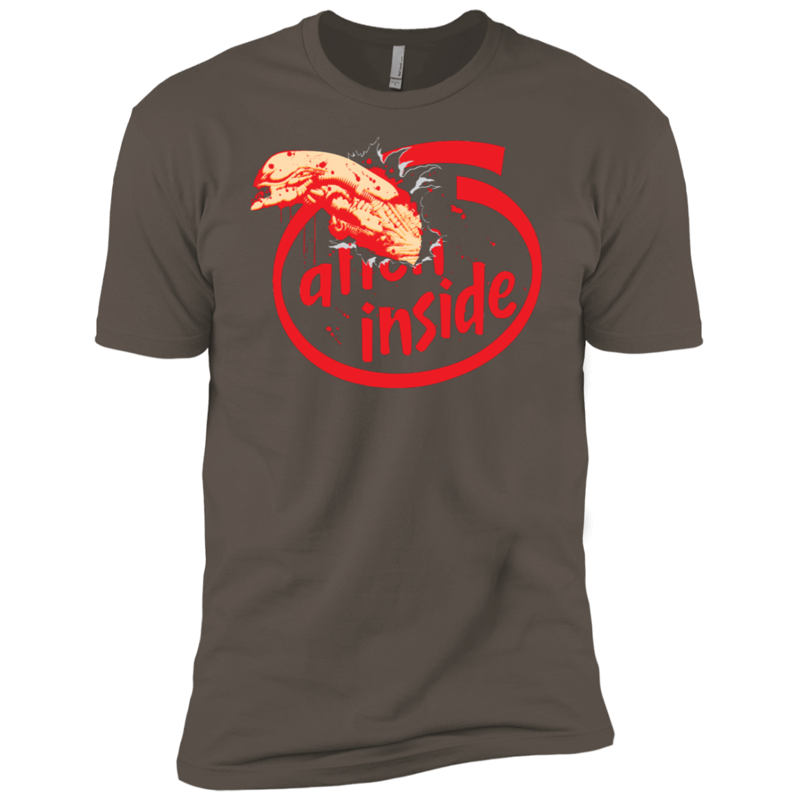 T-Shirts Warm Grey / X-Small Alien Inside Men's Premium T-Shirt