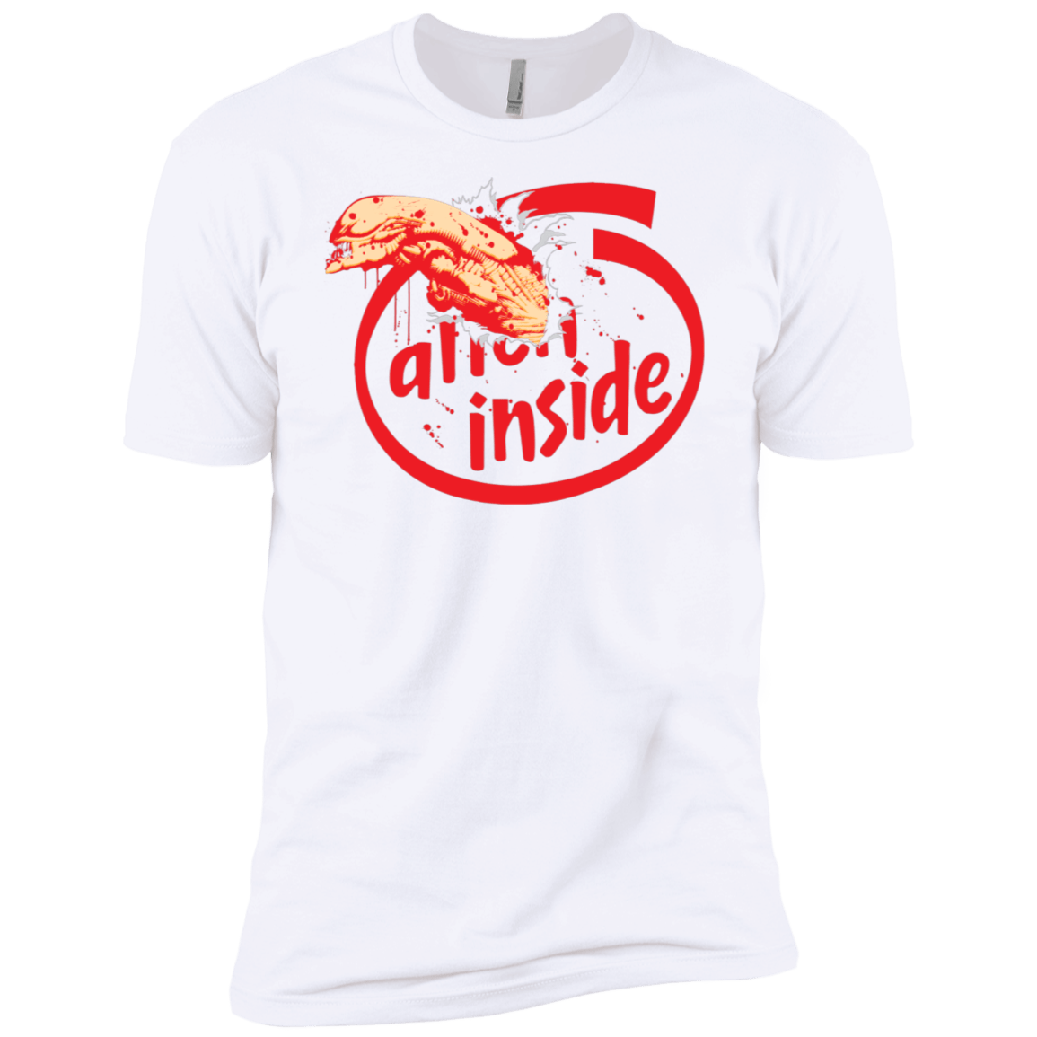 T-Shirts White / X-Small Alien Inside Men's Premium T-Shirt