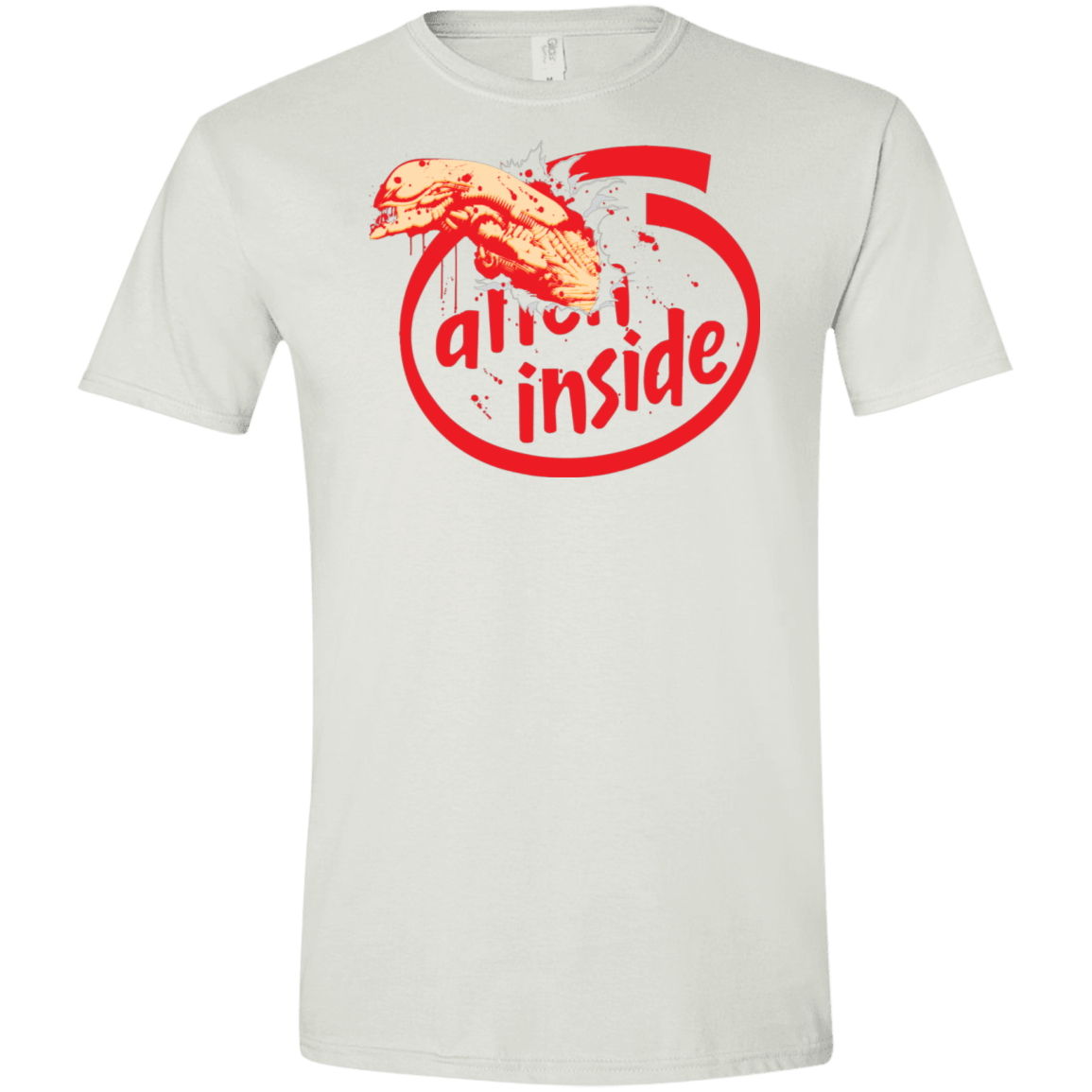 T-Shirts White / X-Small Alien Inside Men's Semi-Fitted Softstyle