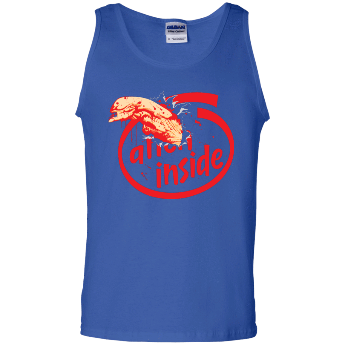 T-Shirts Royal / S Alien Inside Men's Tank Top