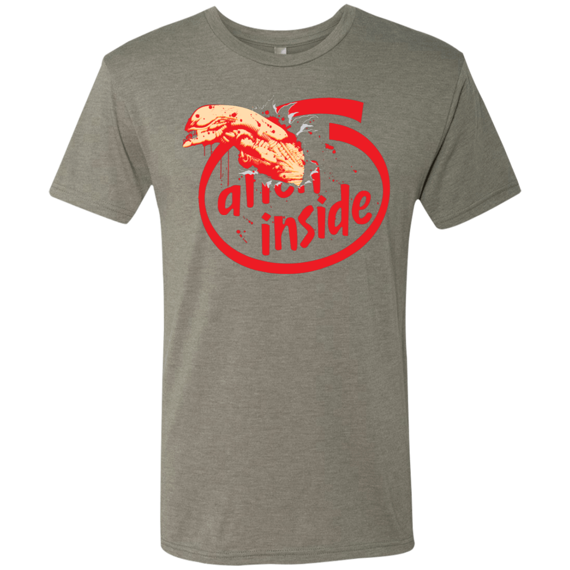 T-Shirts Venetian Grey / S Alien Inside Men's Triblend T-Shirt