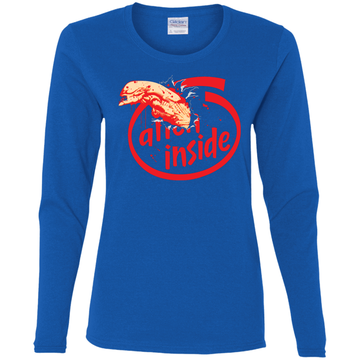 T-Shirts Royal / S Alien Inside Women's Long Sleeve T-Shirt
