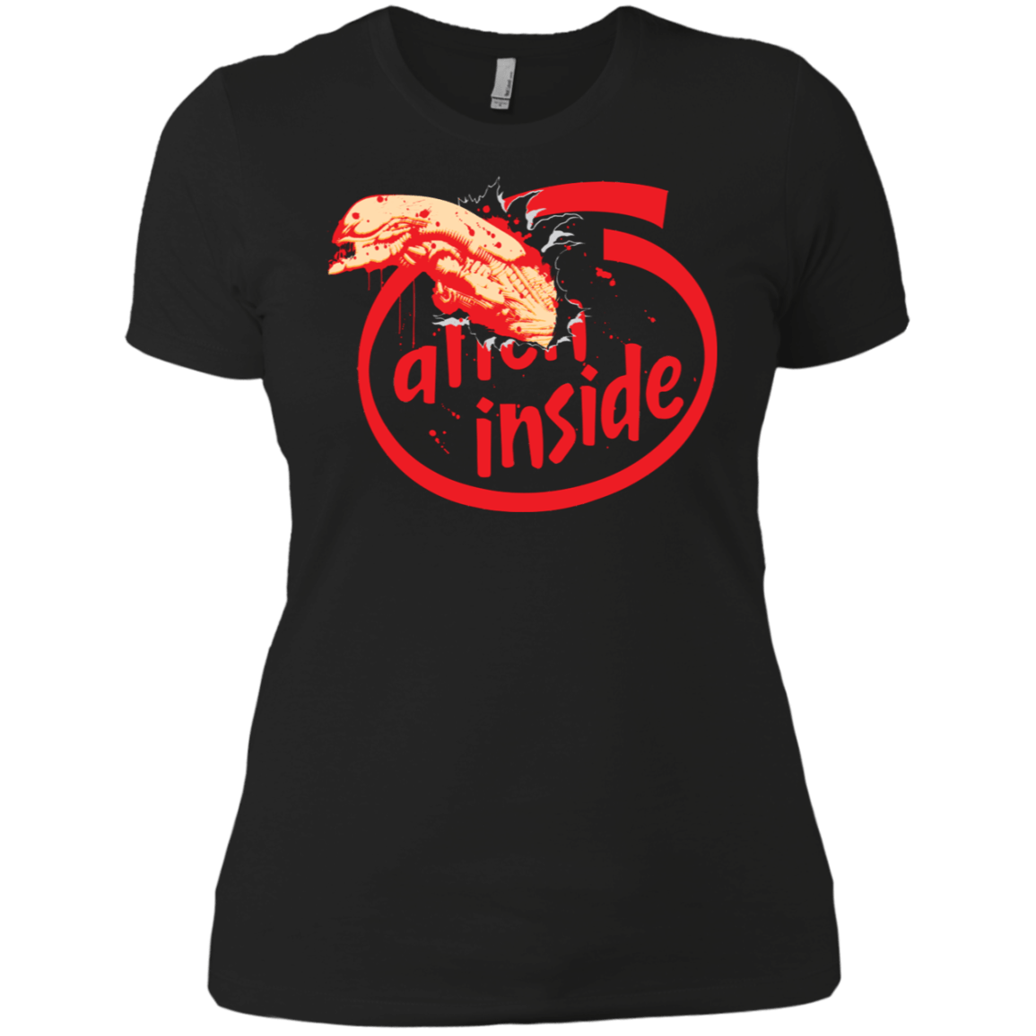T-Shirts Black / X-Small Alien Inside Women's Premium T-Shirt