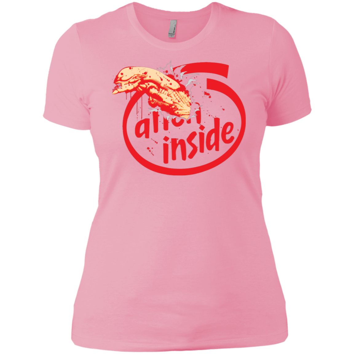 T-Shirts Light Pink / X-Small Alien Inside Women's Premium T-Shirt