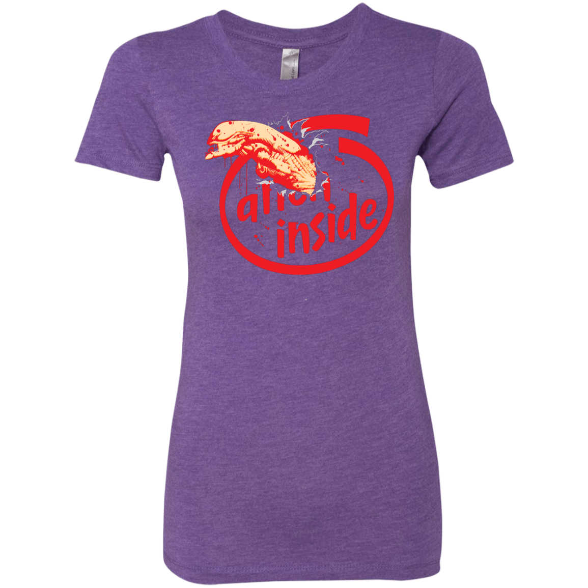 T-Shirts Purple Rush / S Alien Inside Women's Triblend T-Shirt