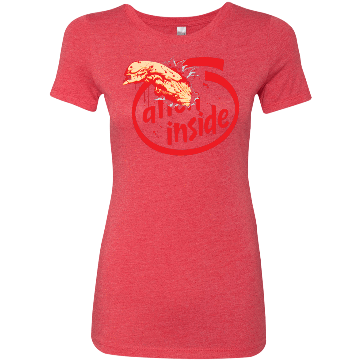 T-Shirts Vintage Red / S Alien Inside Women's Triblend T-Shirt