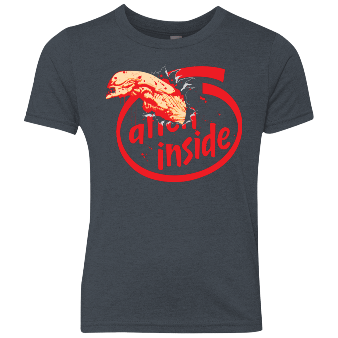 T-Shirts Vintage Navy / YXS Alien Inside Youth Triblend T-Shirt