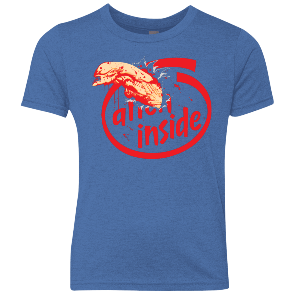 T-Shirts Vintage Royal / YXS Alien Inside Youth Triblend T-Shirt