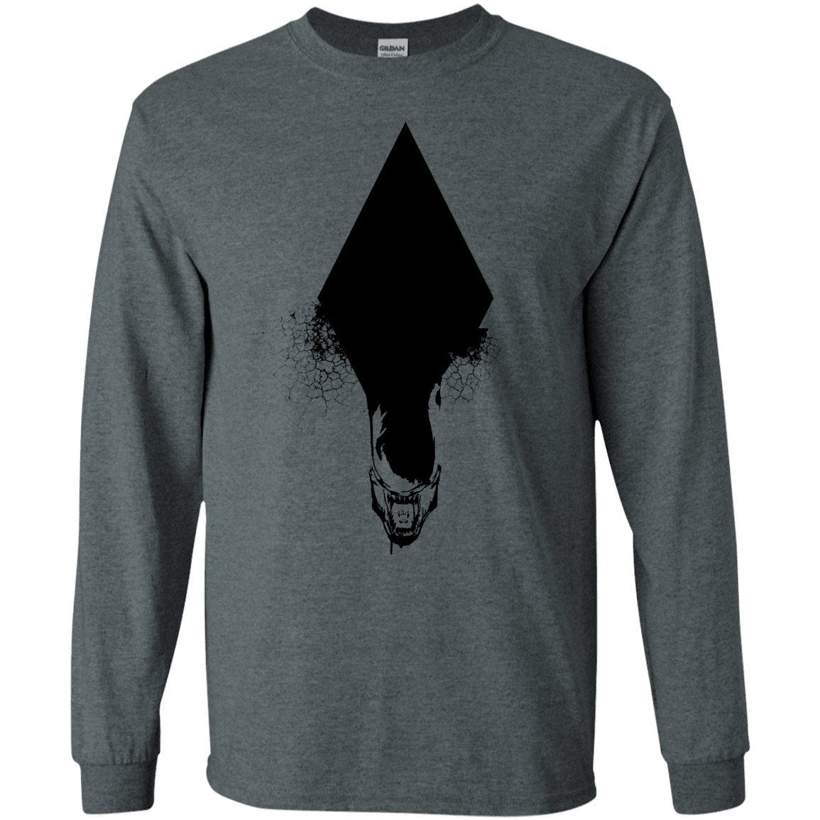 T-Shirts Dark Heather / S Alien Men's Long Sleeve T-Shirt