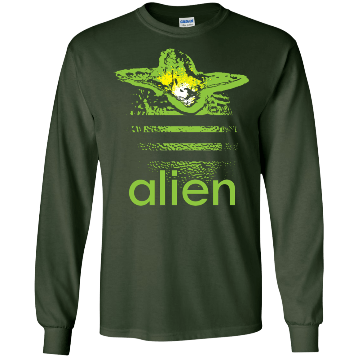 T-Shirts Forest Green / S Alien Men's Long Sleeve T-Shirt