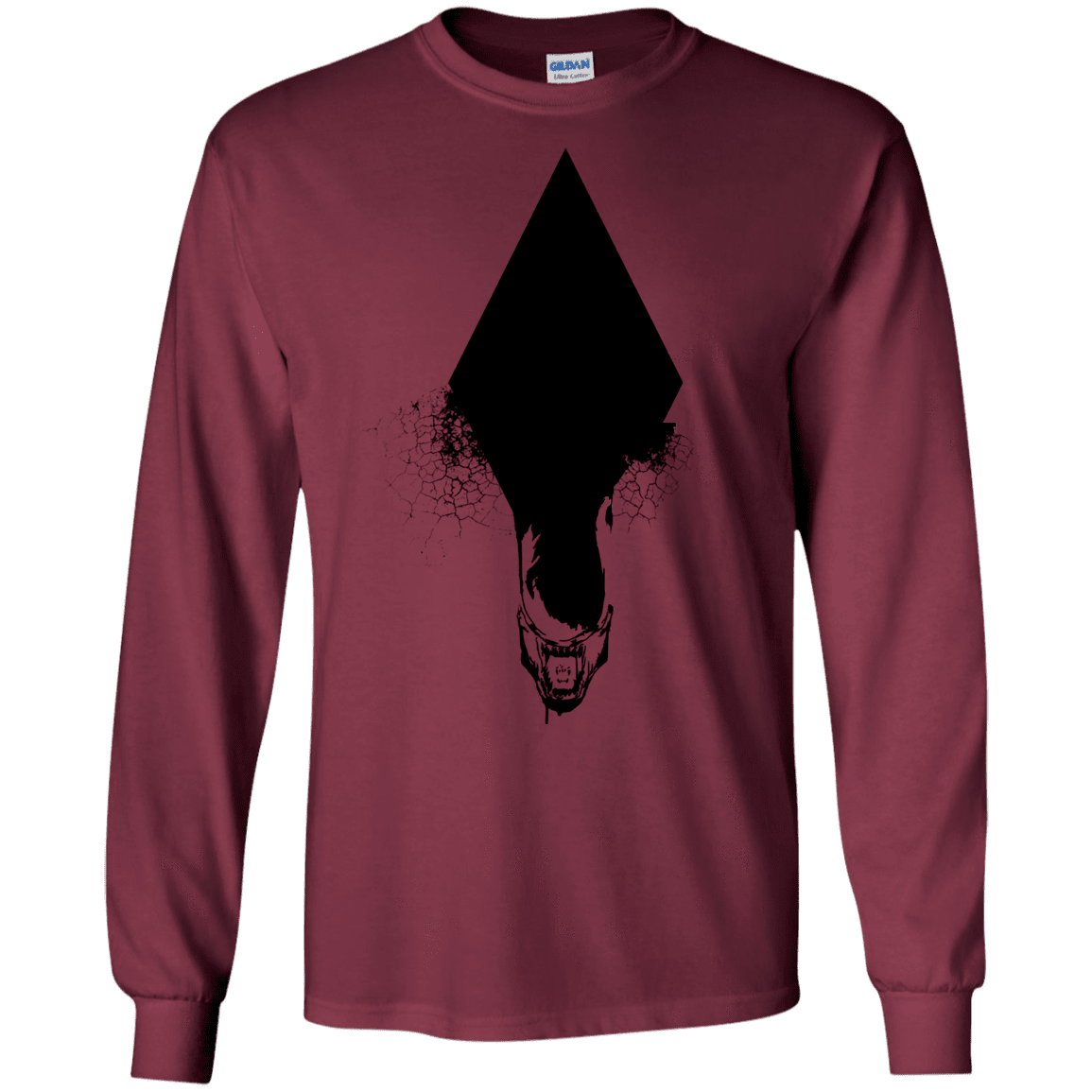 T-Shirts Maroon / S Alien Men's Long Sleeve T-Shirt