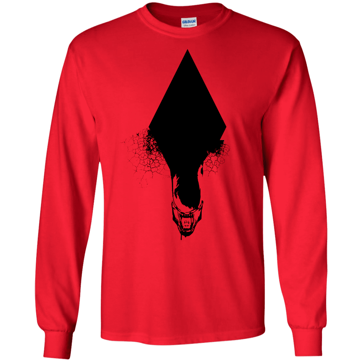 T-Shirts Red / S Alien Men's Long Sleeve T-Shirt