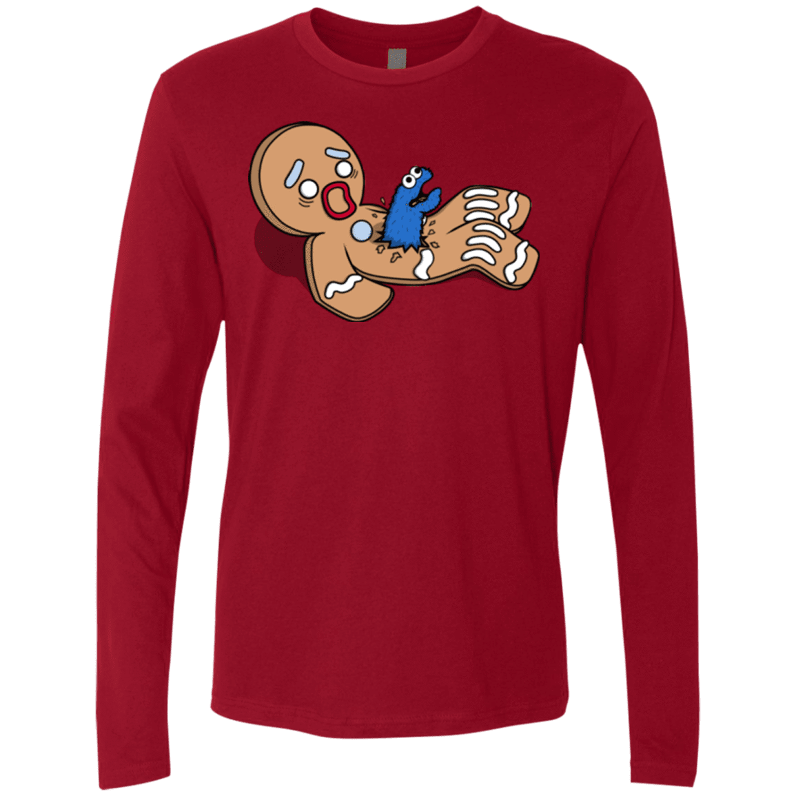 T-Shirts Cardinal / S Alien Nom Nom Men's Premium Long Sleeve