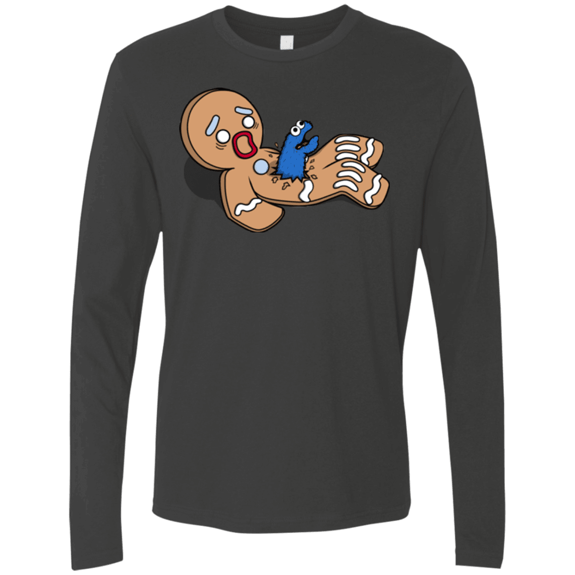 T-Shirts Heavy Metal / S Alien Nom Nom Men's Premium Long Sleeve