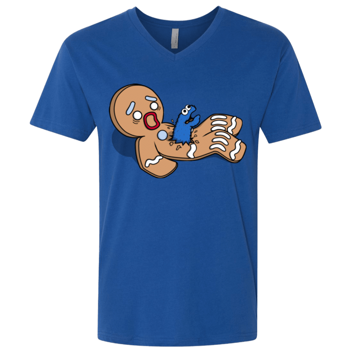 T-Shirts Royal / X-Small Alien Nom Nom Men's Premium V-Neck