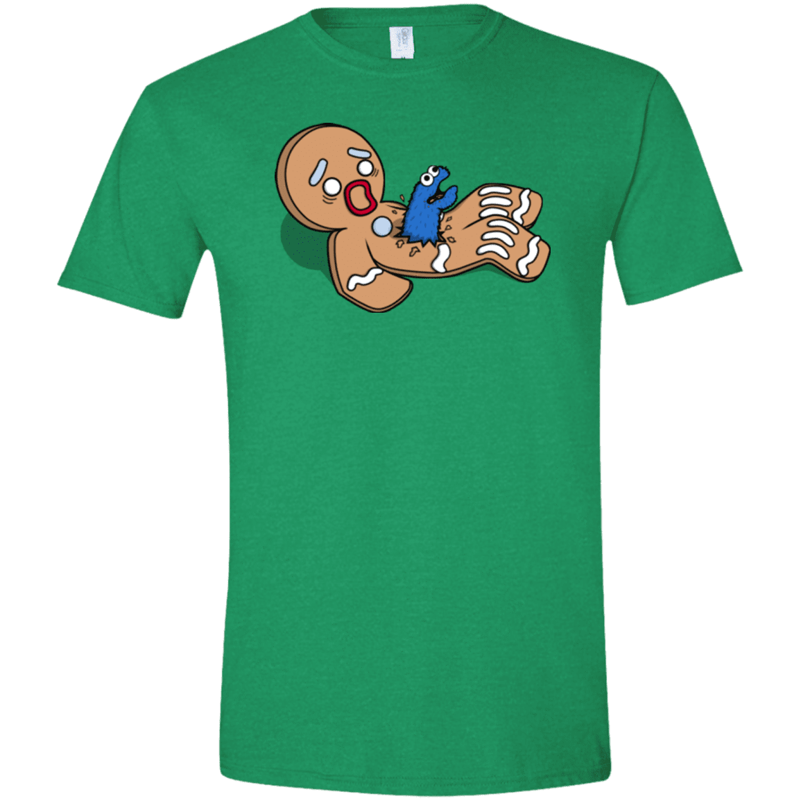 T-Shirts Heather Irish Green / S Alien Nom Nom Men's Semi-Fitted Softstyle