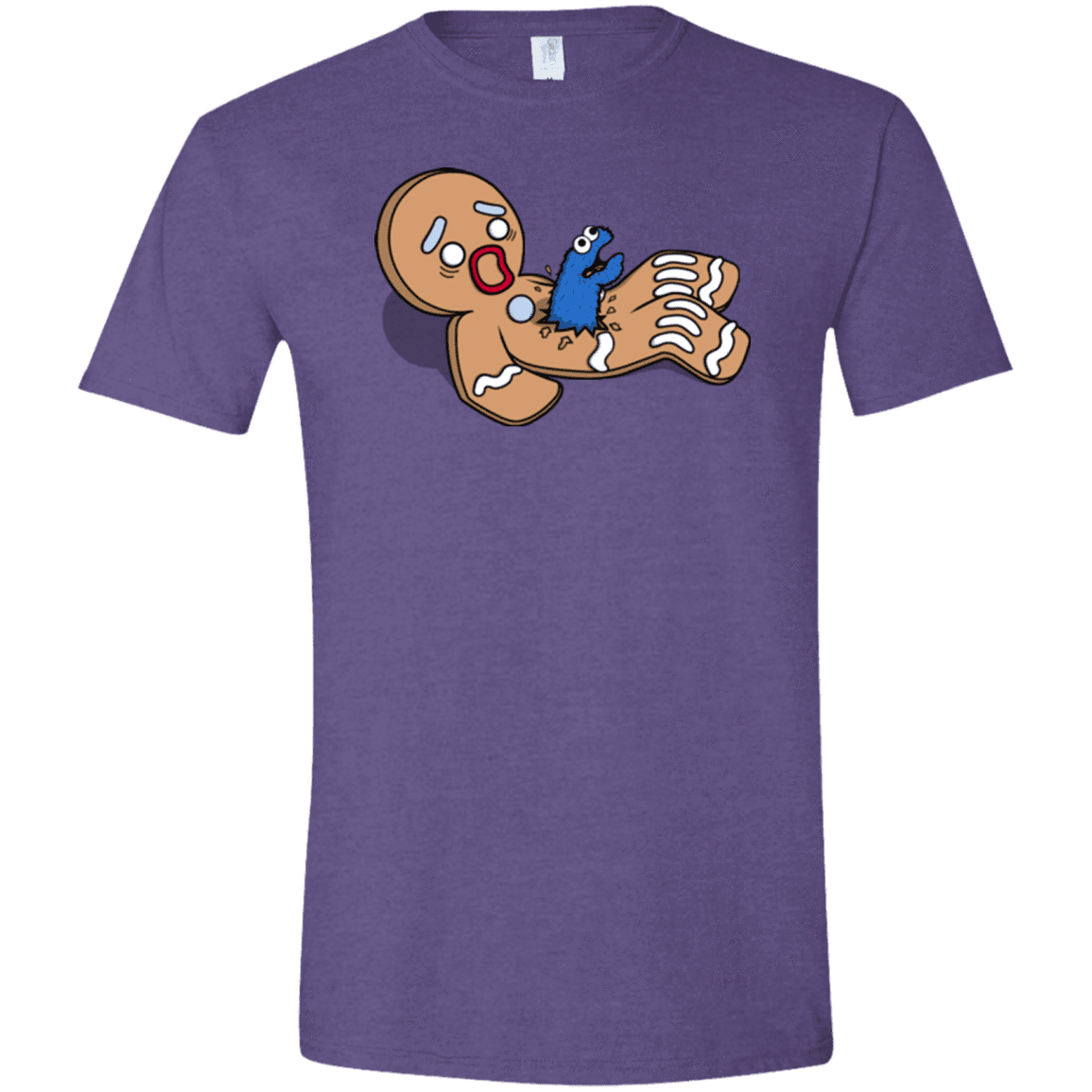T-Shirts Heather Purple / S Alien Nom Nom Men's Semi-Fitted Softstyle