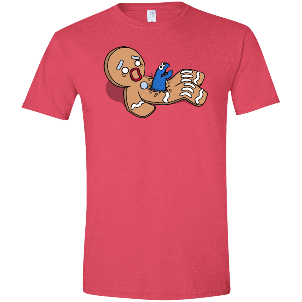 T-Shirts Heather Red / S Alien Nom Nom Men's Semi-Fitted Softstyle