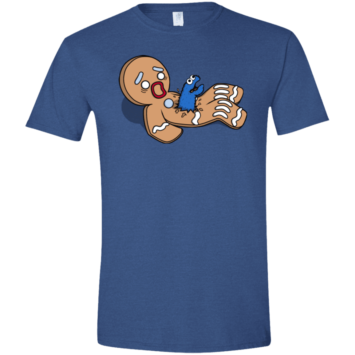 T-Shirts Heather Royal / X-Small Alien Nom Nom Men's Semi-Fitted Softstyle