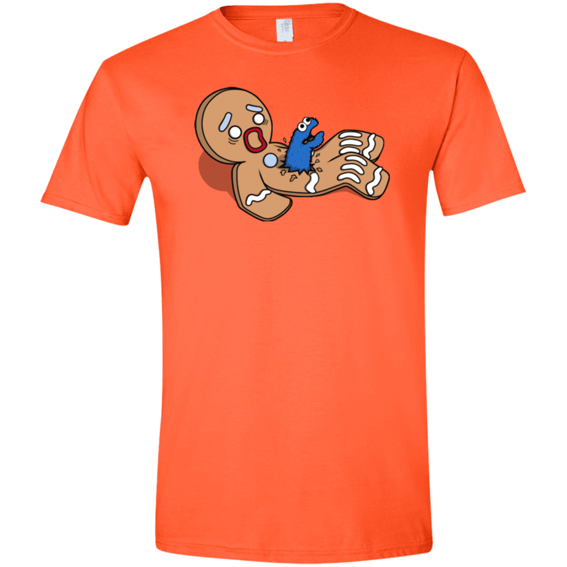 T-Shirts Orange / S Alien Nom Nom Men's Semi-Fitted Softstyle