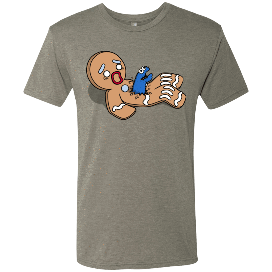 T-Shirts Venetian Grey / S Alien Nom Nom Men's Triblend T-Shirt