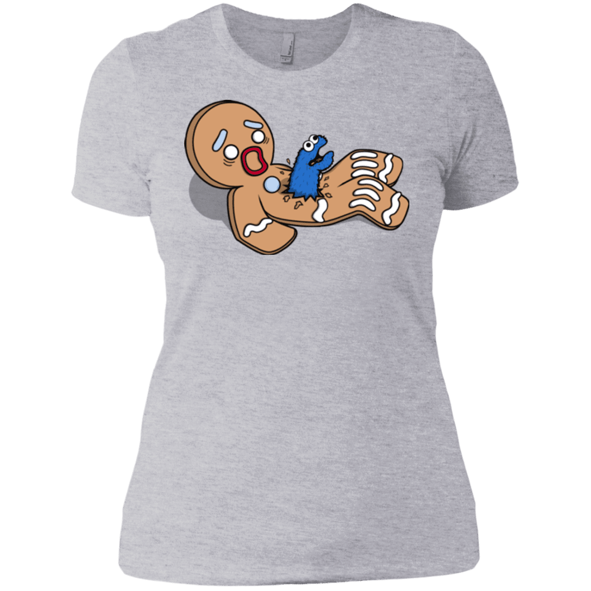 T-Shirts Heather Grey / X-Small Alien Nom Nom Women's Premium T-Shirt