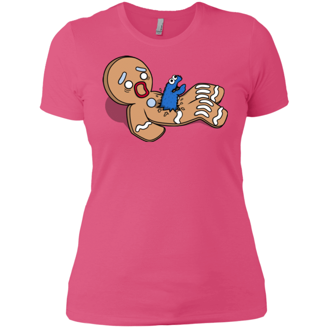 T-Shirts Hot Pink / X-Small Alien Nom Nom Women's Premium T-Shirt
