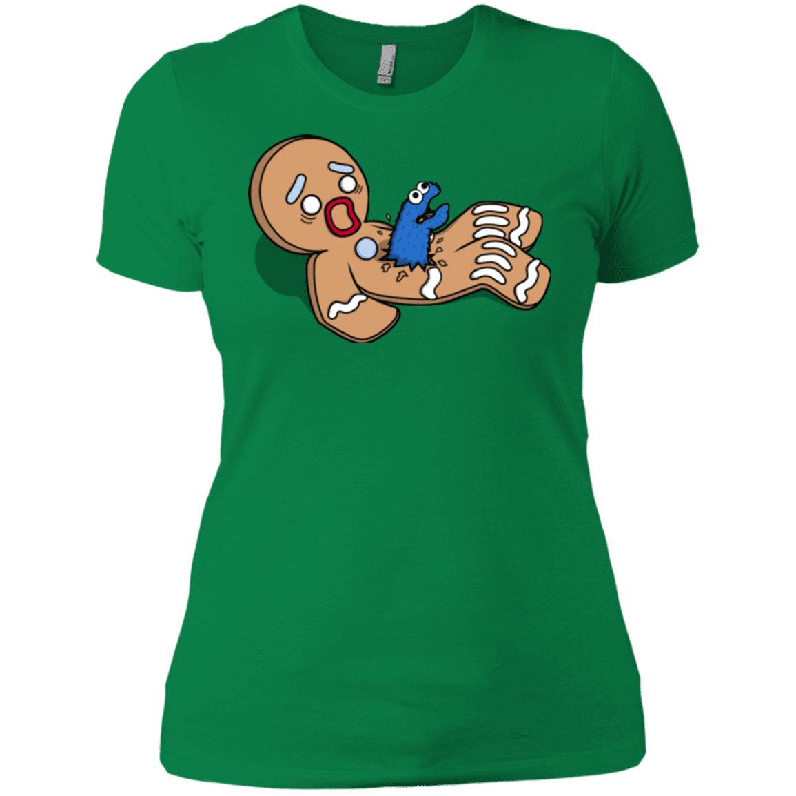 T-Shirts Kelly Green / X-Small Alien Nom Nom Women's Premium T-Shirt