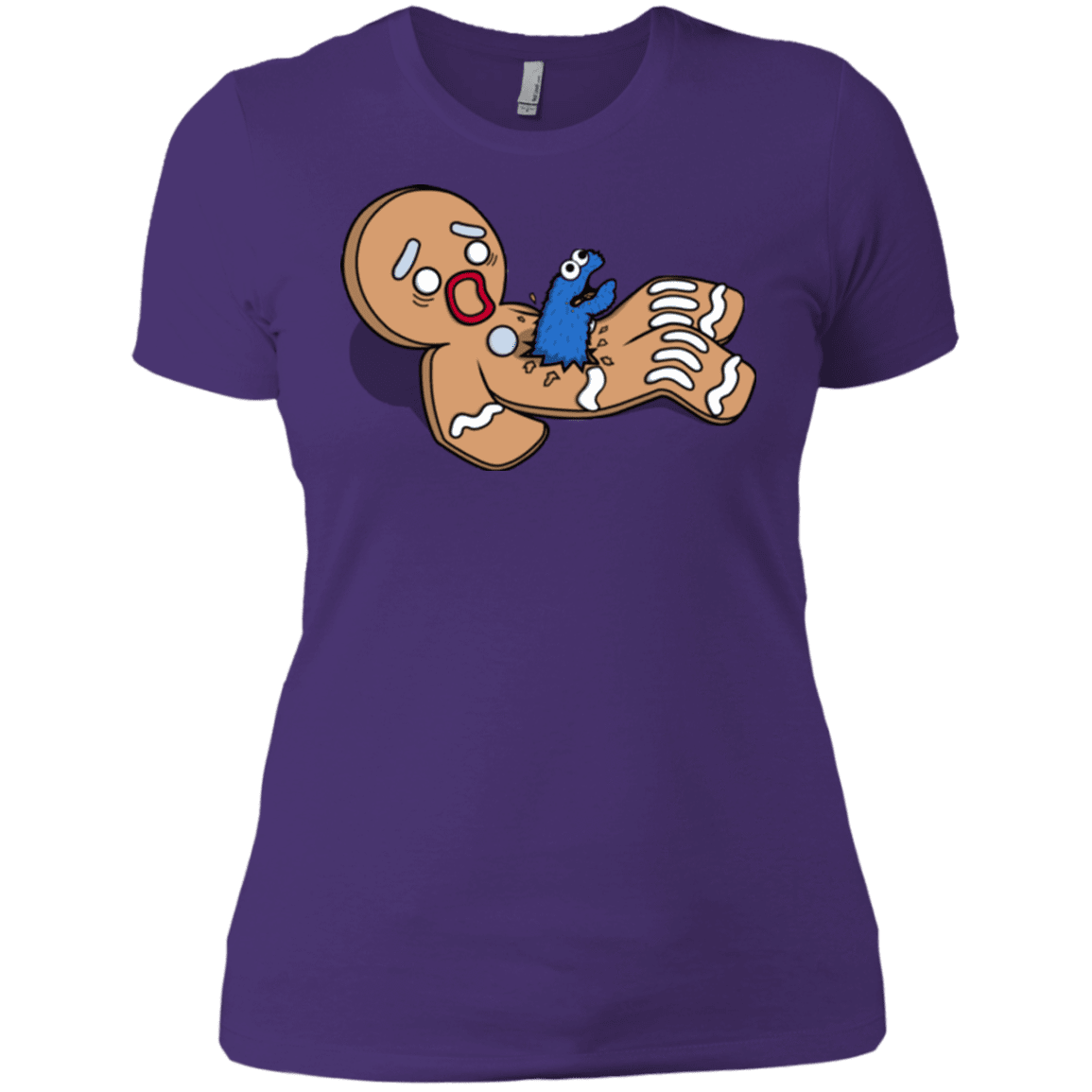 T-Shirts Purple Rush/ / X-Small Alien Nom Nom Women's Premium T-Shirt