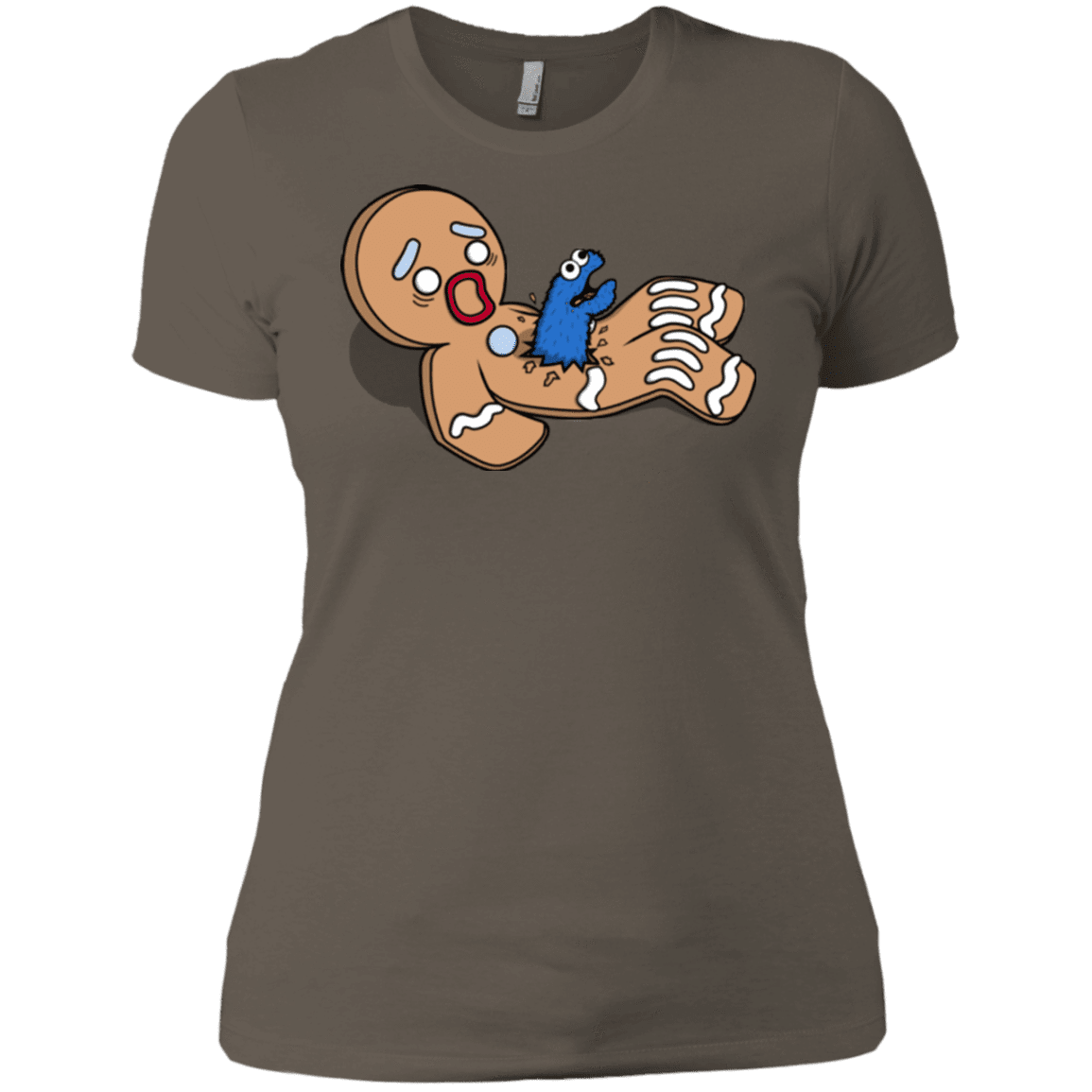 T-Shirts Warm Grey / X-Small Alien Nom Nom Women's Premium T-Shirt