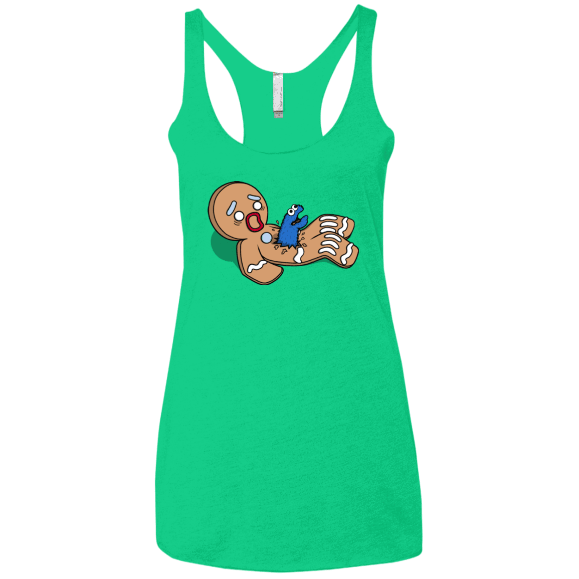 T-Shirts Envy / X-Small Alien Nom Nom Women's Triblend Racerback Tank