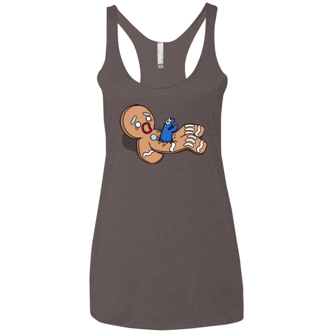 T-Shirts Macchiato / X-Small Alien Nom Nom Women's Triblend Racerback Tank