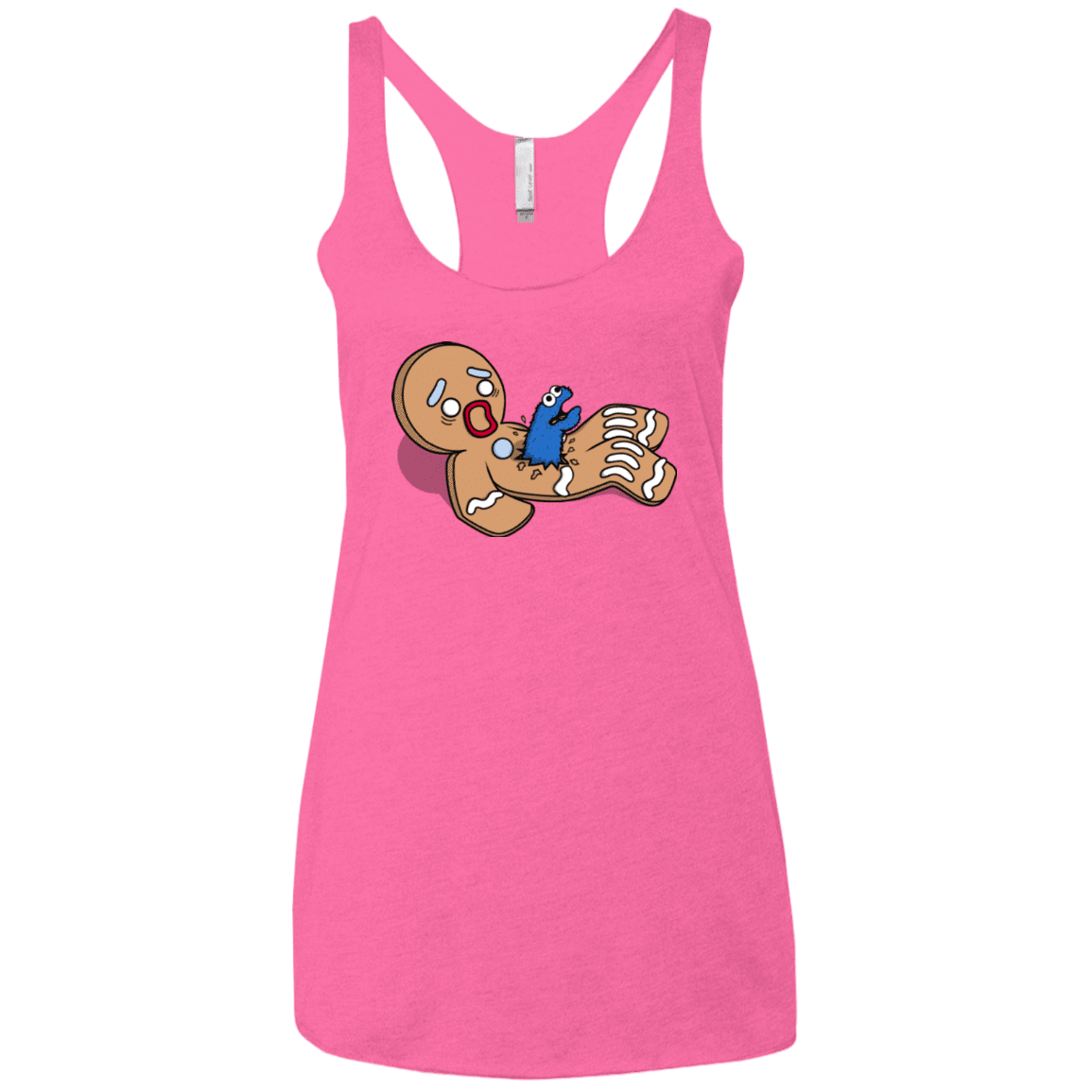 T-Shirts Vintage Pink / X-Small Alien Nom Nom Women's Triblend Racerback Tank