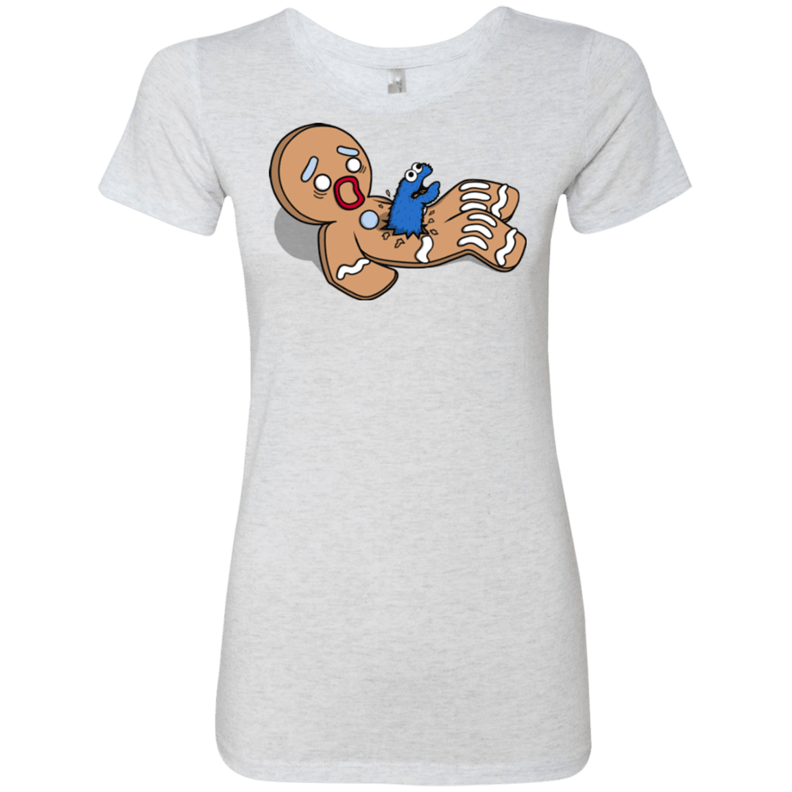T-Shirts Heather White / S Alien Nom Nom Women's Triblend T-Shirt