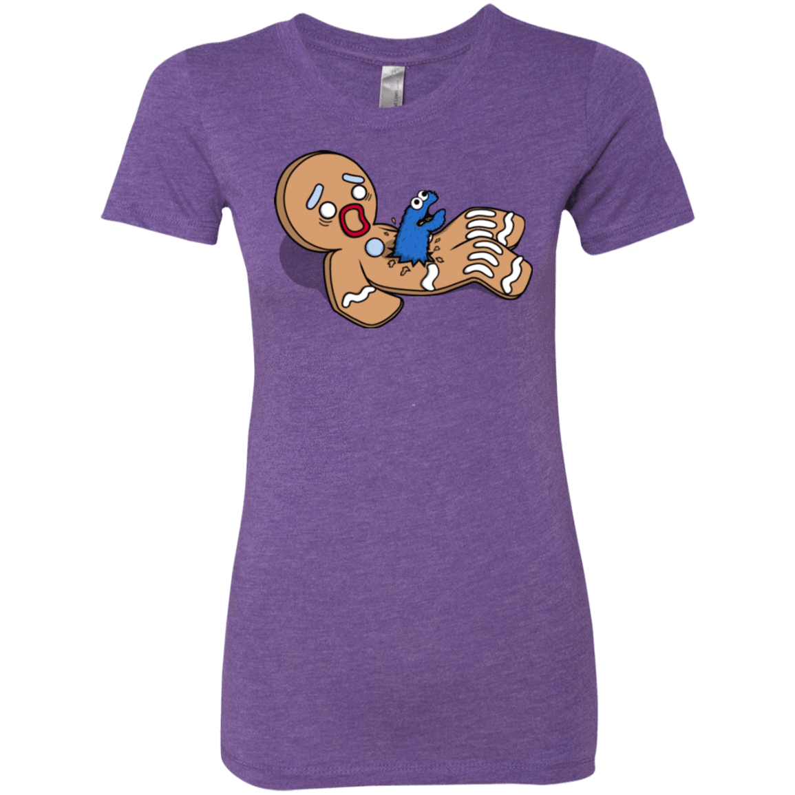 T-Shirts Purple Rush / S Alien Nom Nom Women's Triblend T-Shirt