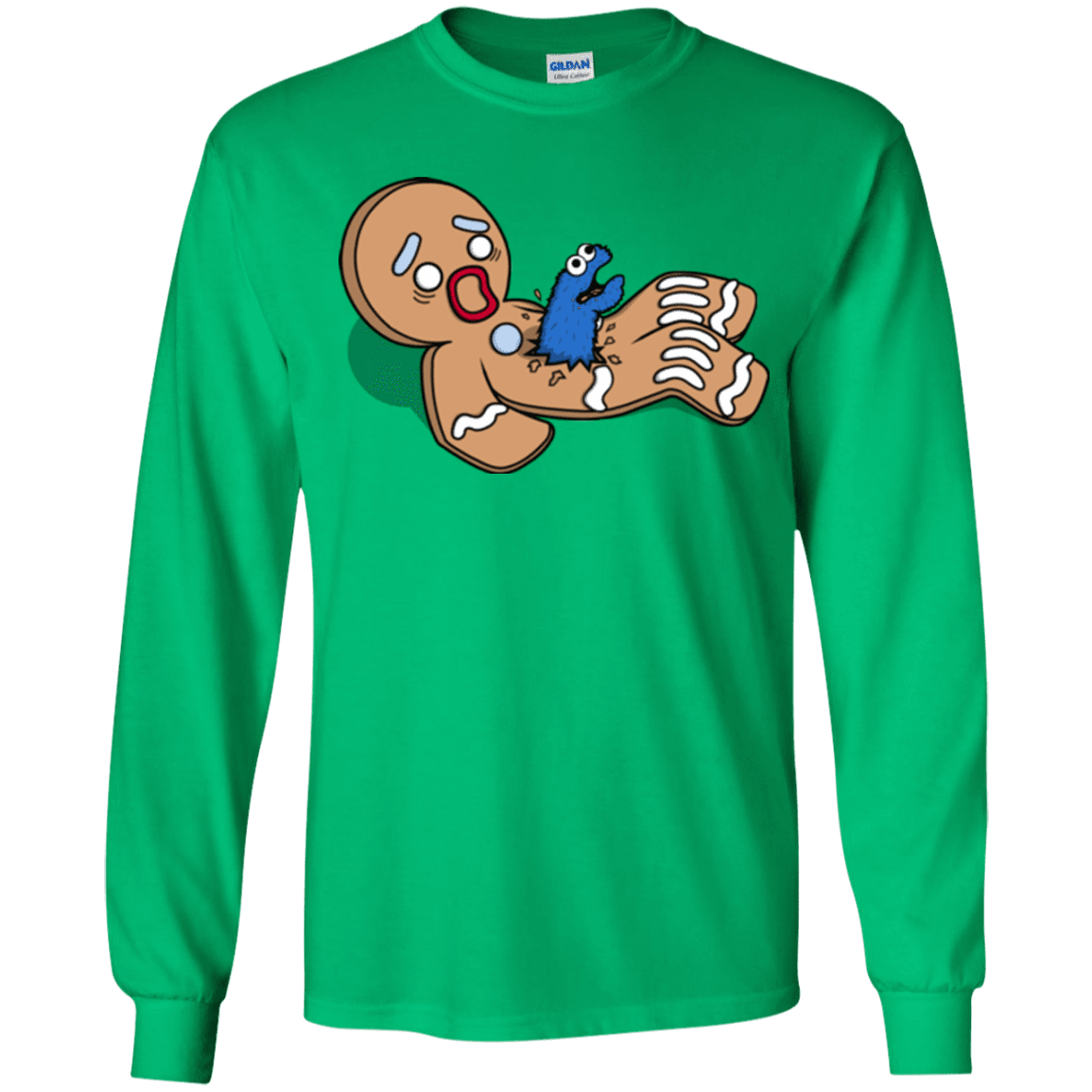 T-Shirts Irish Green / YS Alien Nom Nom Youth Long Sleeve T-Shirt