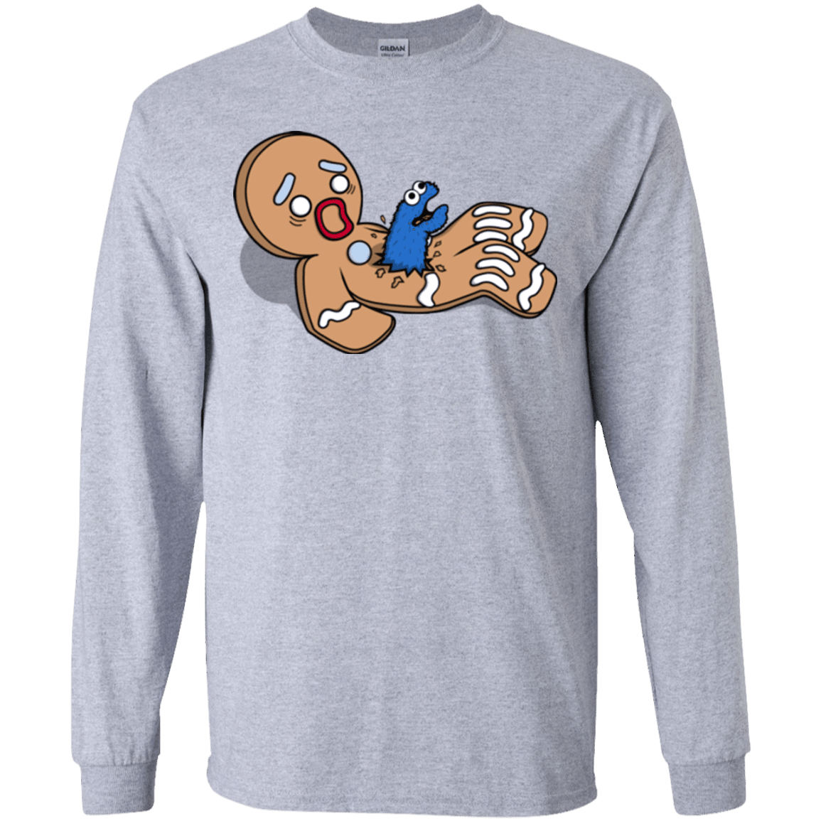 T-Shirts Sport Grey / YS Alien Nom Nom Youth Long Sleeve T-Shirt