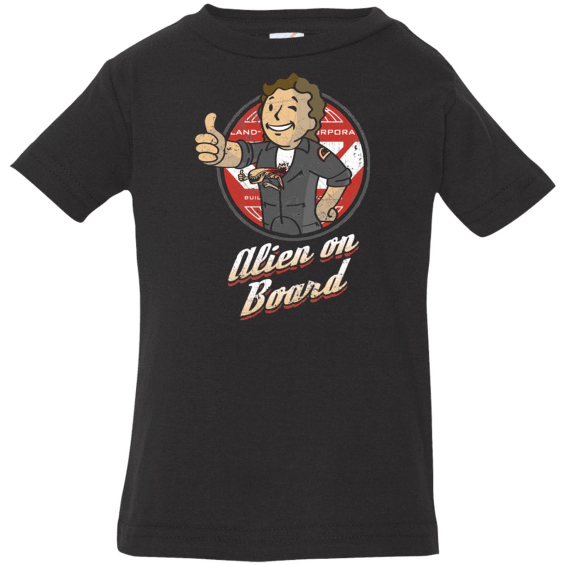 T-Shirts Black / 6 Months Alien on Board Infant Premium T-Shirt